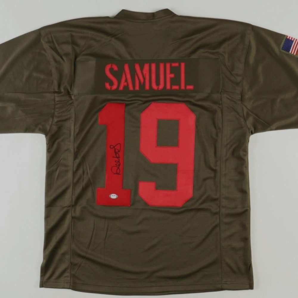 Deebo Samuel #19 salute to service autographed jersey with COA